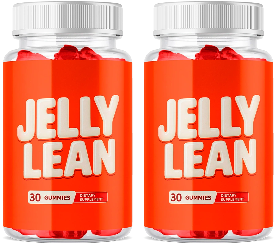 Two bottles of JellyLean ACV and BHB weight-loss gummies — 60-day supply package