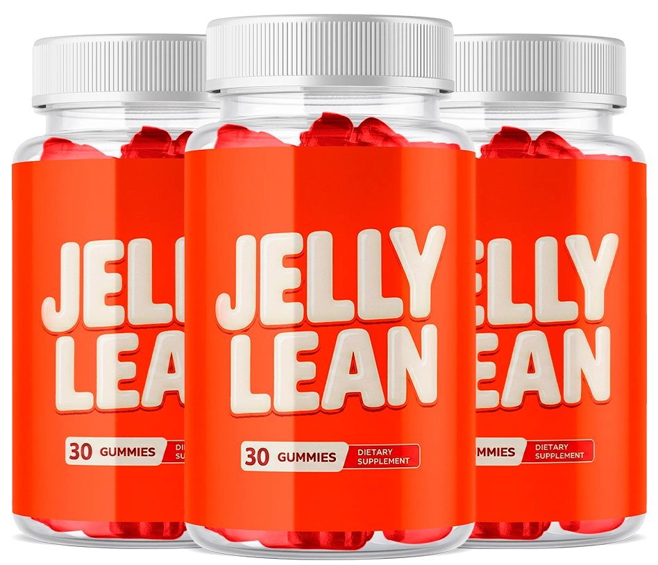Three bottles of JellyLean ACV and BHB weight-loss gummies — 90-day supply package