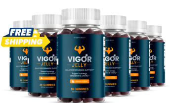 Six bottles of Vigor Jelly men's performance gummies with free shipping